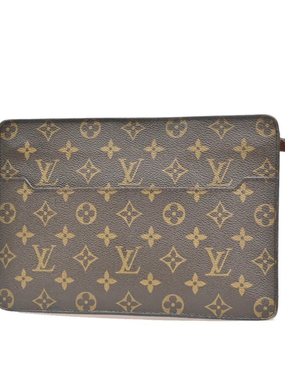 LOUIS VUITTON Pochette Homme Clutch Hand Bag Monogram Leather BN M51795 68MA935